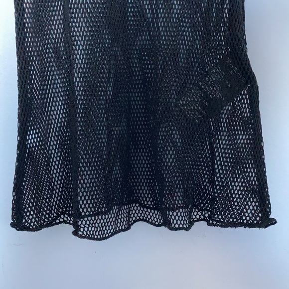 NWOT Urban Outfitters Out From Under black mesh fishnet long sleeve top shirt - Picture 5 of 10